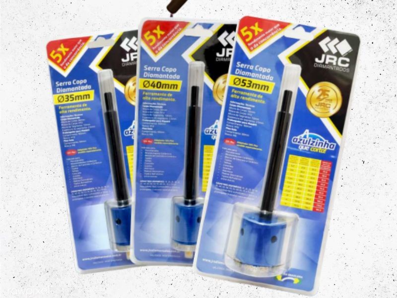 Serra Copo Diamantada Kit com Prolongador em fortaleza - CE