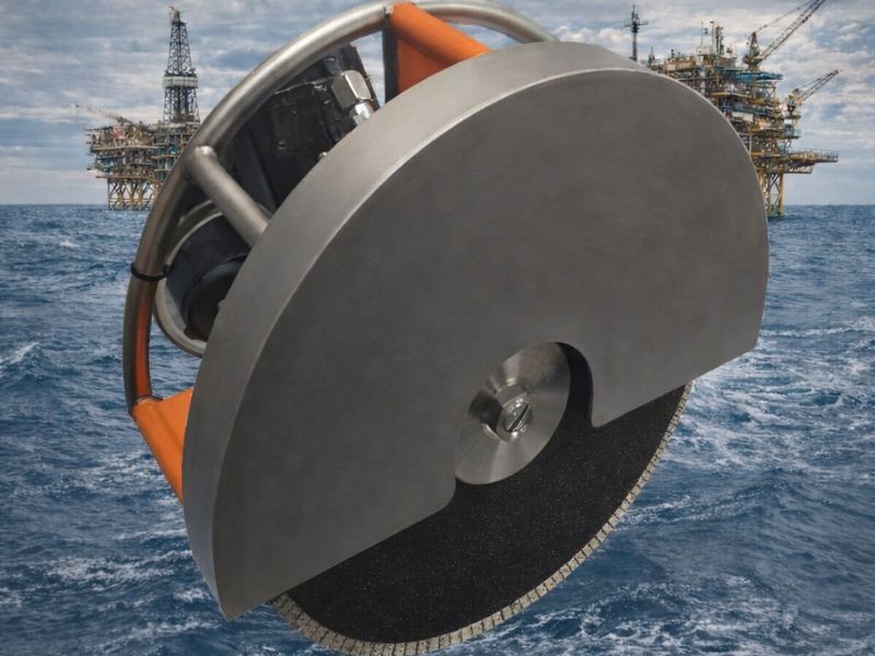 Ferramentas Diamantadas para Empresas de Off-Shore - Corte Submerso com ROV